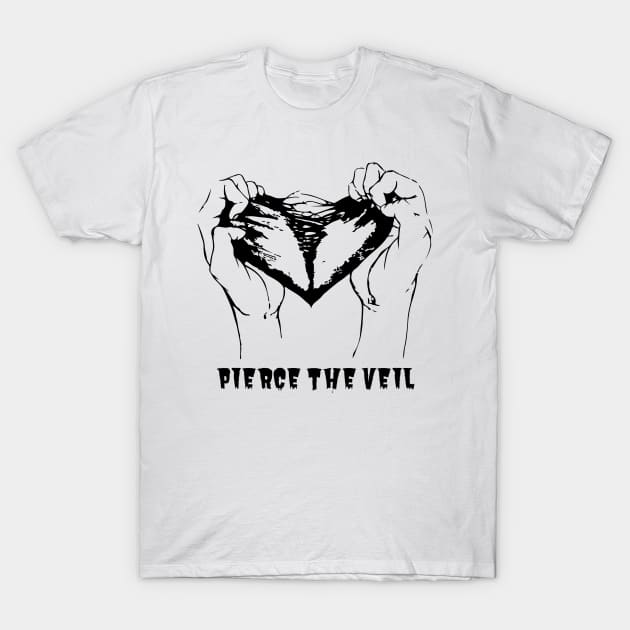 Pierce the Veil | heart tear T-Shirt by NexWave Store